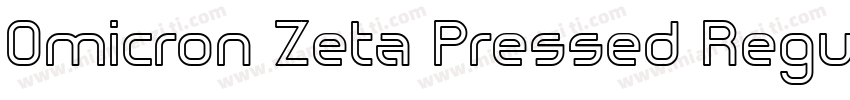 Omicron Zeta Pressed Regular字体转换
